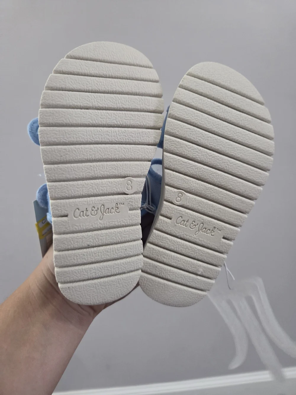 Cat & Jack Light Blue Double-Strap Kids Sandals Size 8 NWT